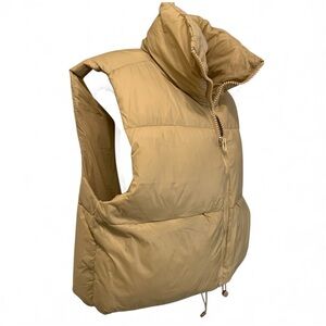 Tan Puffer Vest (item#10046)